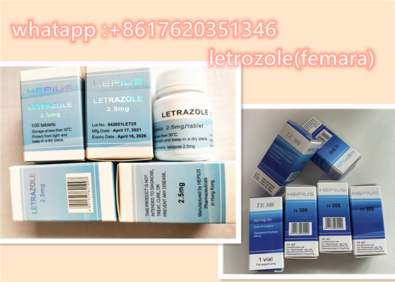 CAS NO 112809-51-5 Anti Estrogen Steroids 99% Purity Femara Letrozole 2.5MG Pills